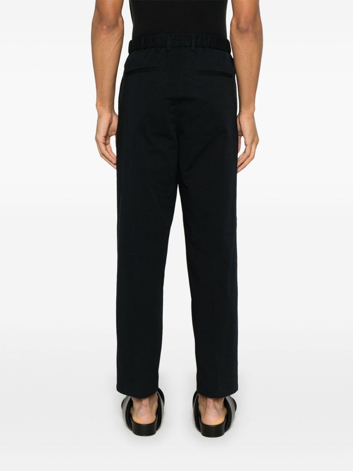JIL SANDER - pantalon à coupe fuselée bleu marine - Lothaire