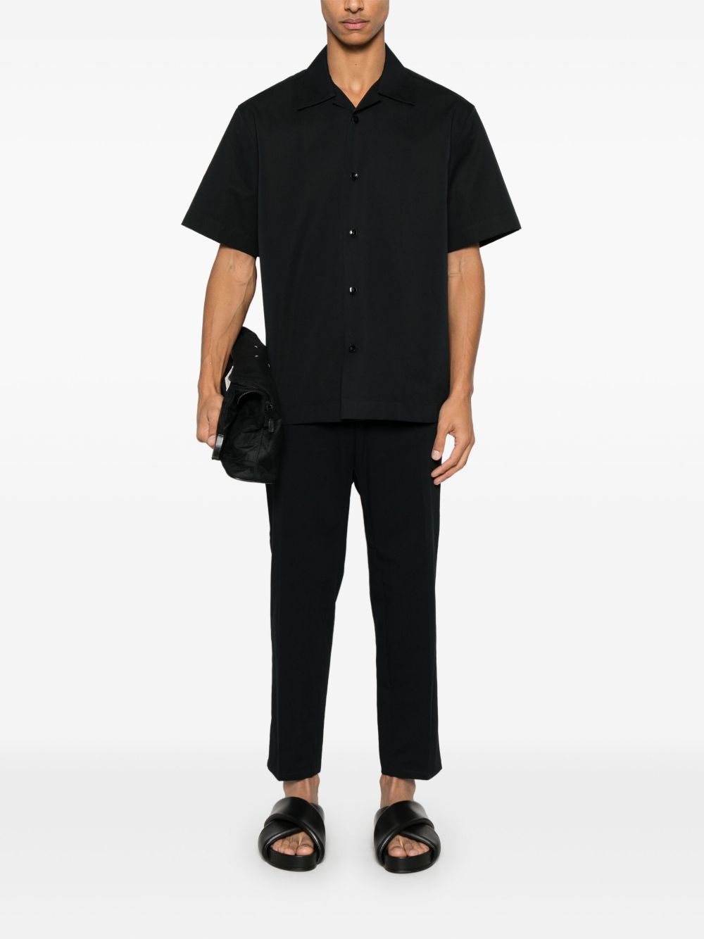 JIL SANDER - pantalon à coupe fuselée bleu marine - Lothaire