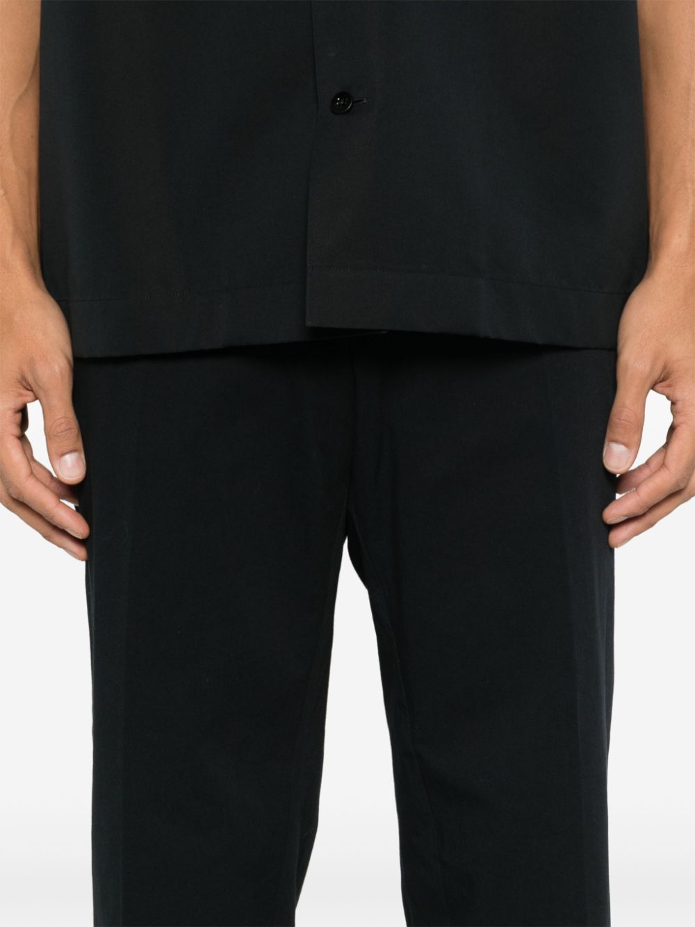 JIL SANDER - pantalon à coupe fuselée bleu marine - Lothaire