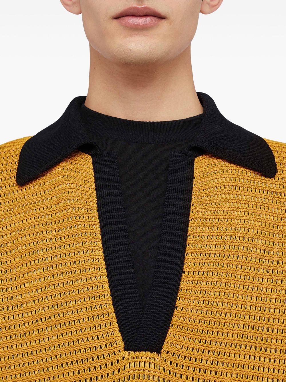 JIL SANDER - Polo en maille jaune - Lothaire