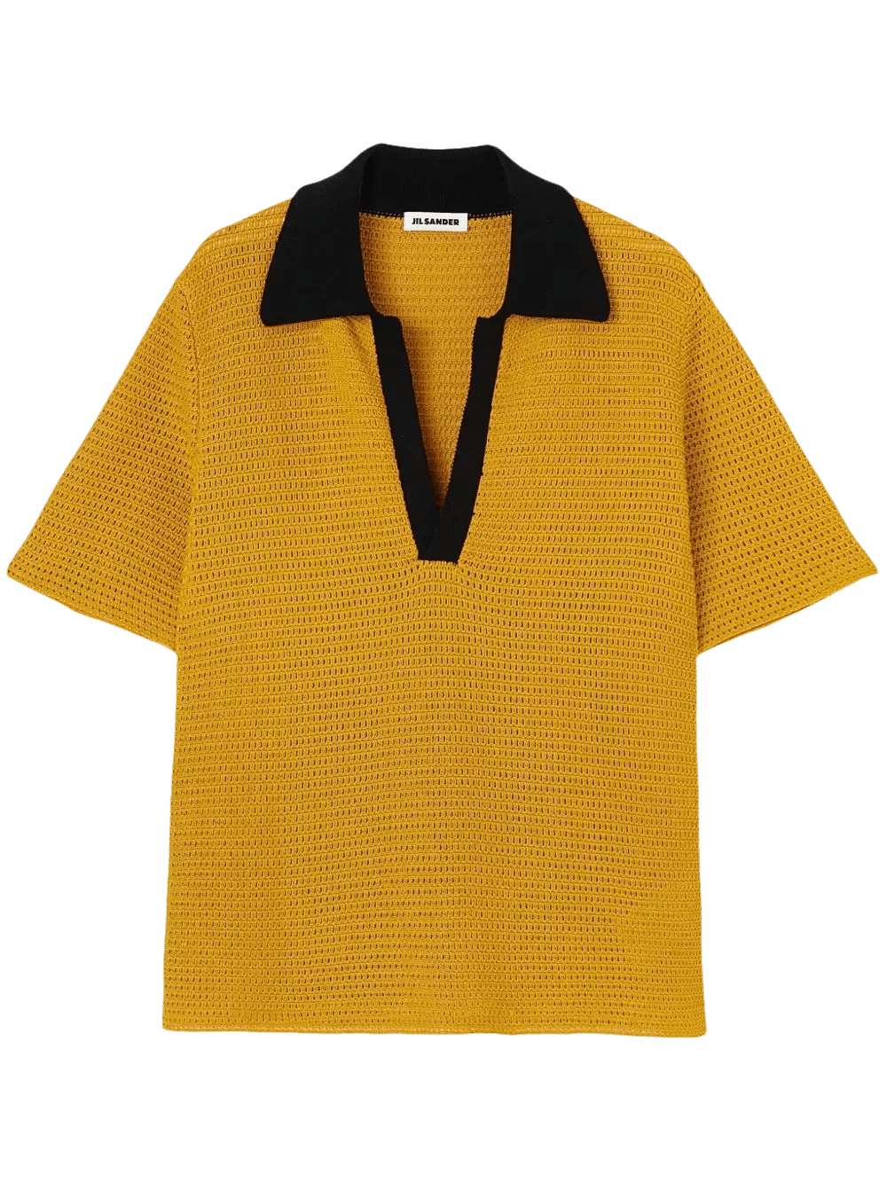 JIL SANDER - Polo en maille jaune - Lothaire