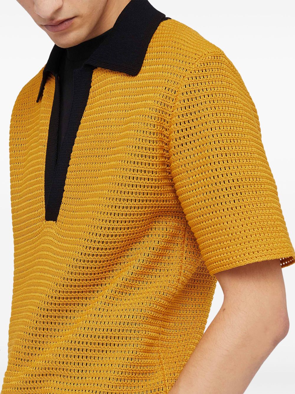 JIL SANDER - Polo en maille jaune - Lothaire
