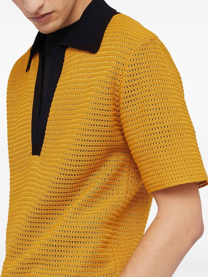 JIL SANDER - Polo en maille jaune - Lothaire