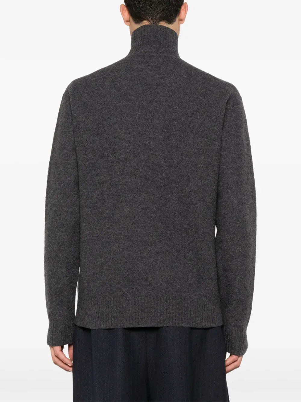 JIL SANDER - Pull à col montant gris - Lothaire