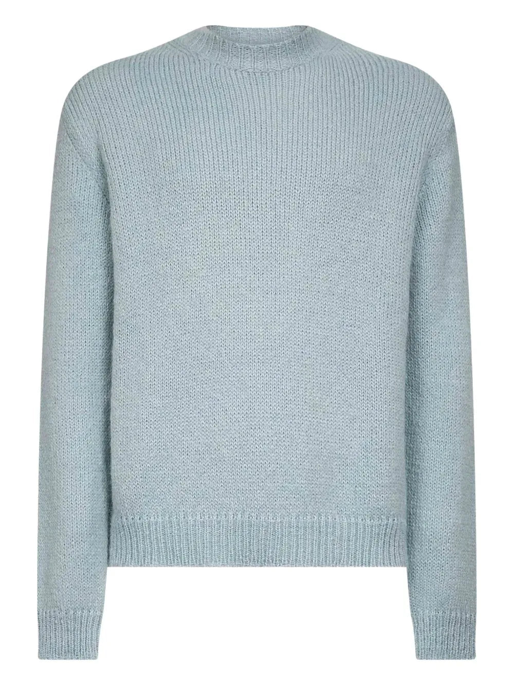 JIL SANDER - Pull col rond en alpaga bleu glacier - Lothaire
