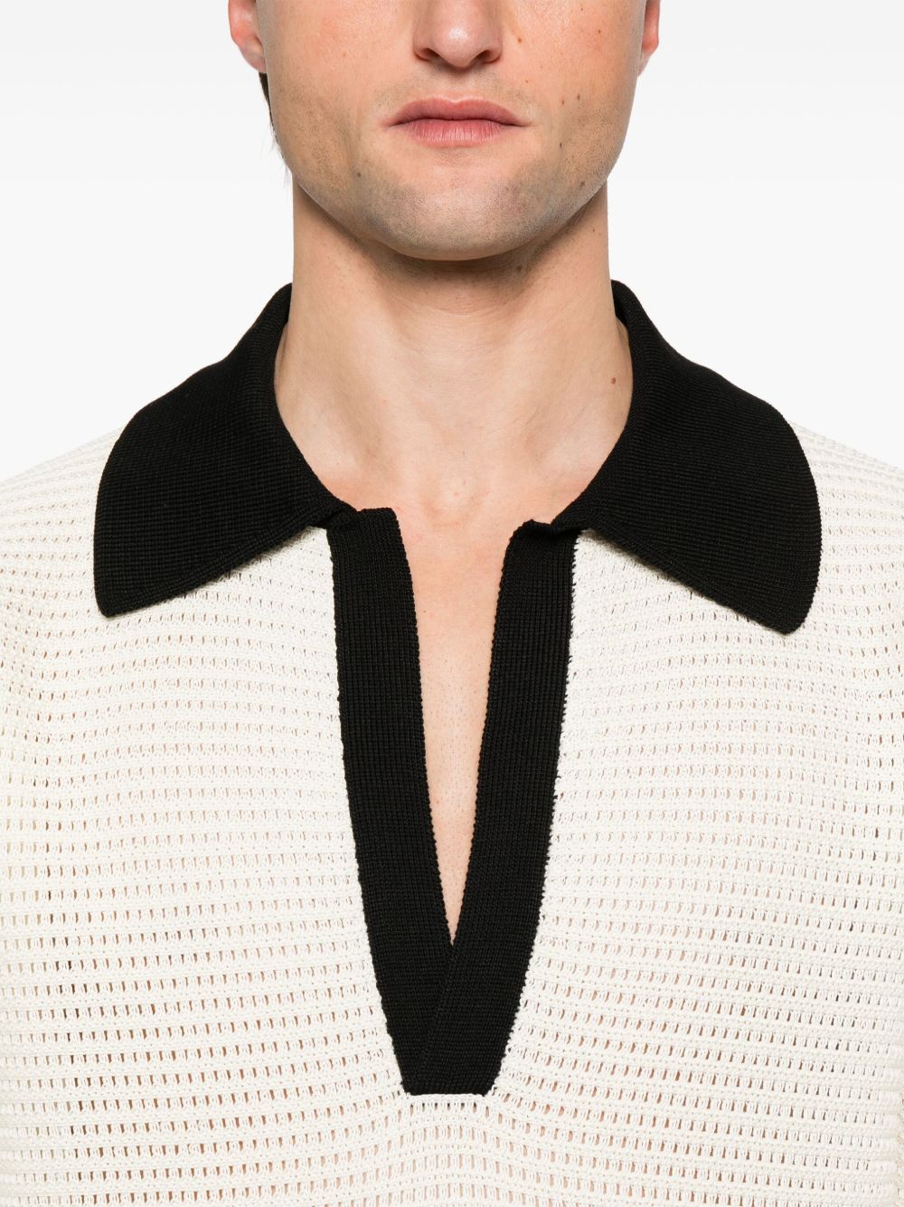 JIL SANDER - pull en maille ajourée blanc - Lothaire