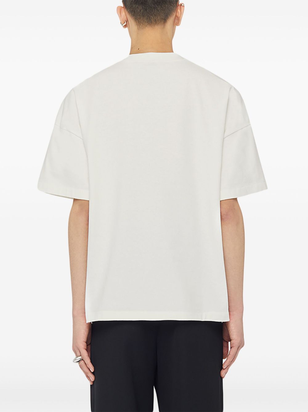 JIL SANDER - t-shirt à logo imprimé BLANC - Lothaire