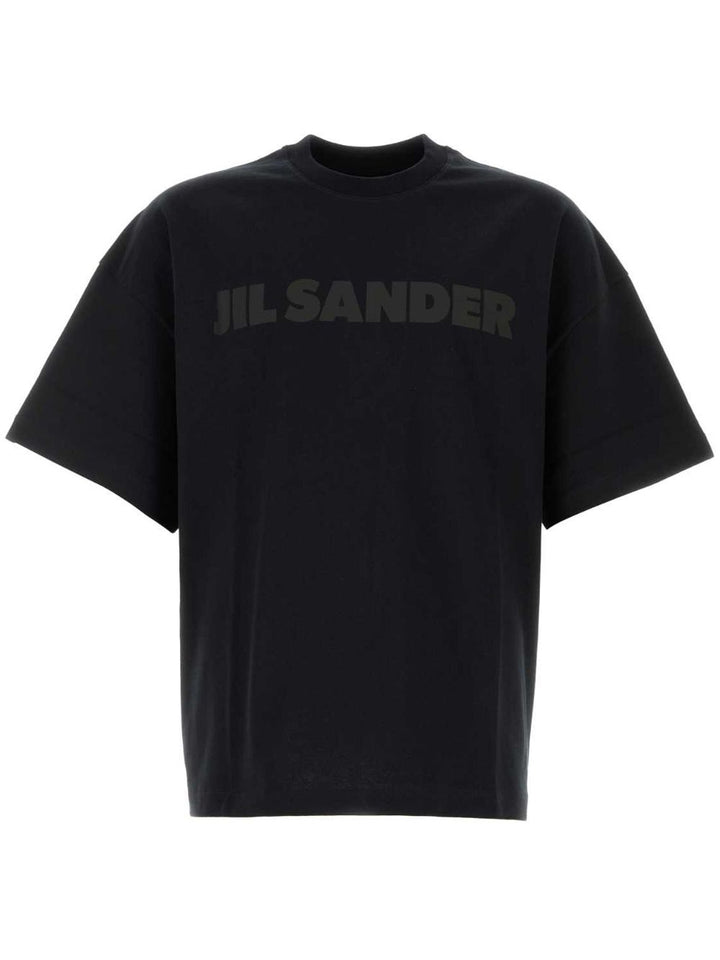 JIL SANDER - t-shirt à logo imprimé noir - Lothaire
