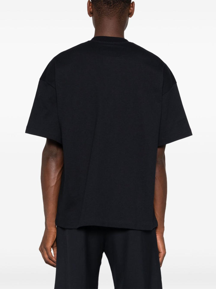 JIL SANDER - t-shirt à logo imprimé noir - Lothaire