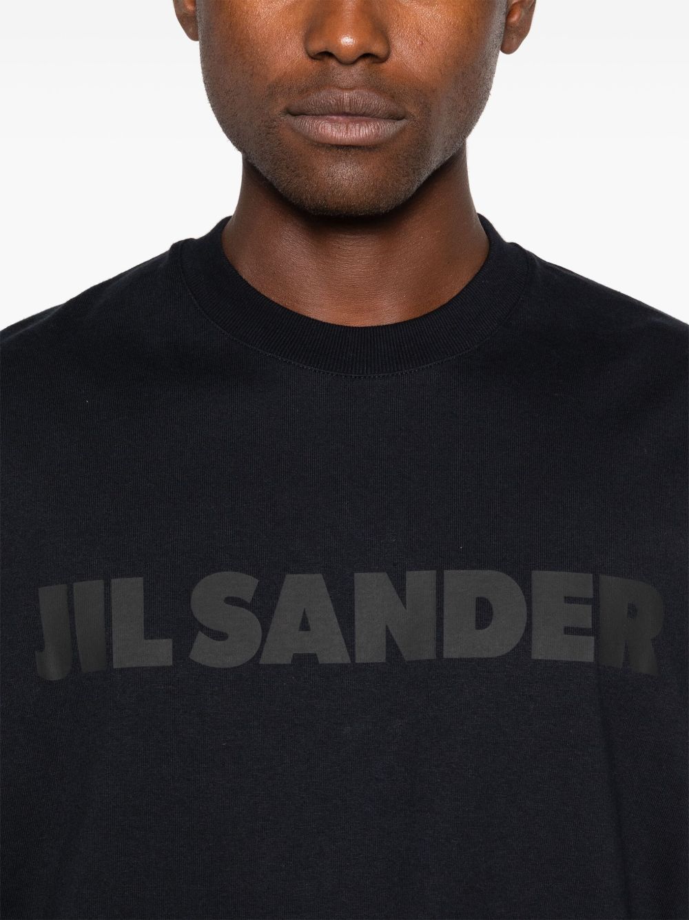 JIL SANDER - t-shirt à logo imprimé noir - Lothaire