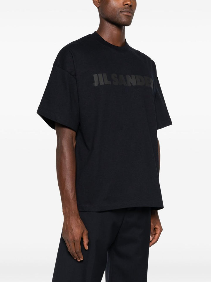 JIL SANDER - t-shirt à logo imprimé noir - Lothaire