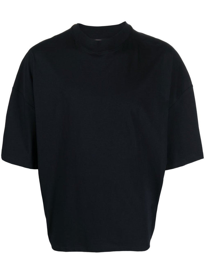 JIL SANDER - t-shirt en coton à manches courtes bleu marine - Lothaire