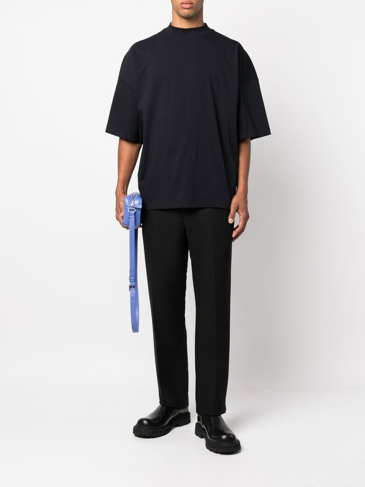 JIL SANDER - t-shirt en coton à manches courtes bleu marine - Lothaire