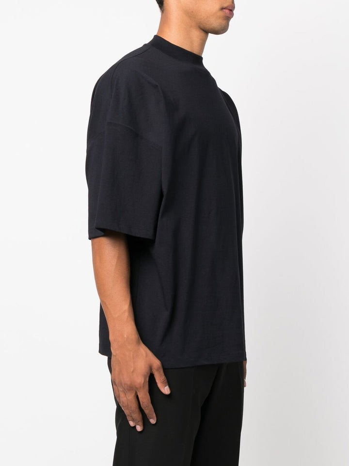 JIL SANDER - t-shirt en coton à manches courtes bleu marine - Lothaire