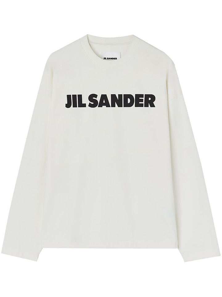 Jil Sander T-shirt manches longues à logo imprimé - Lothaire