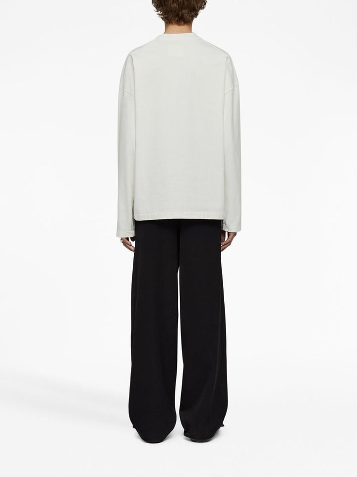 Jil Sander T-shirt manches longues à logo imprimé - Lothaire
