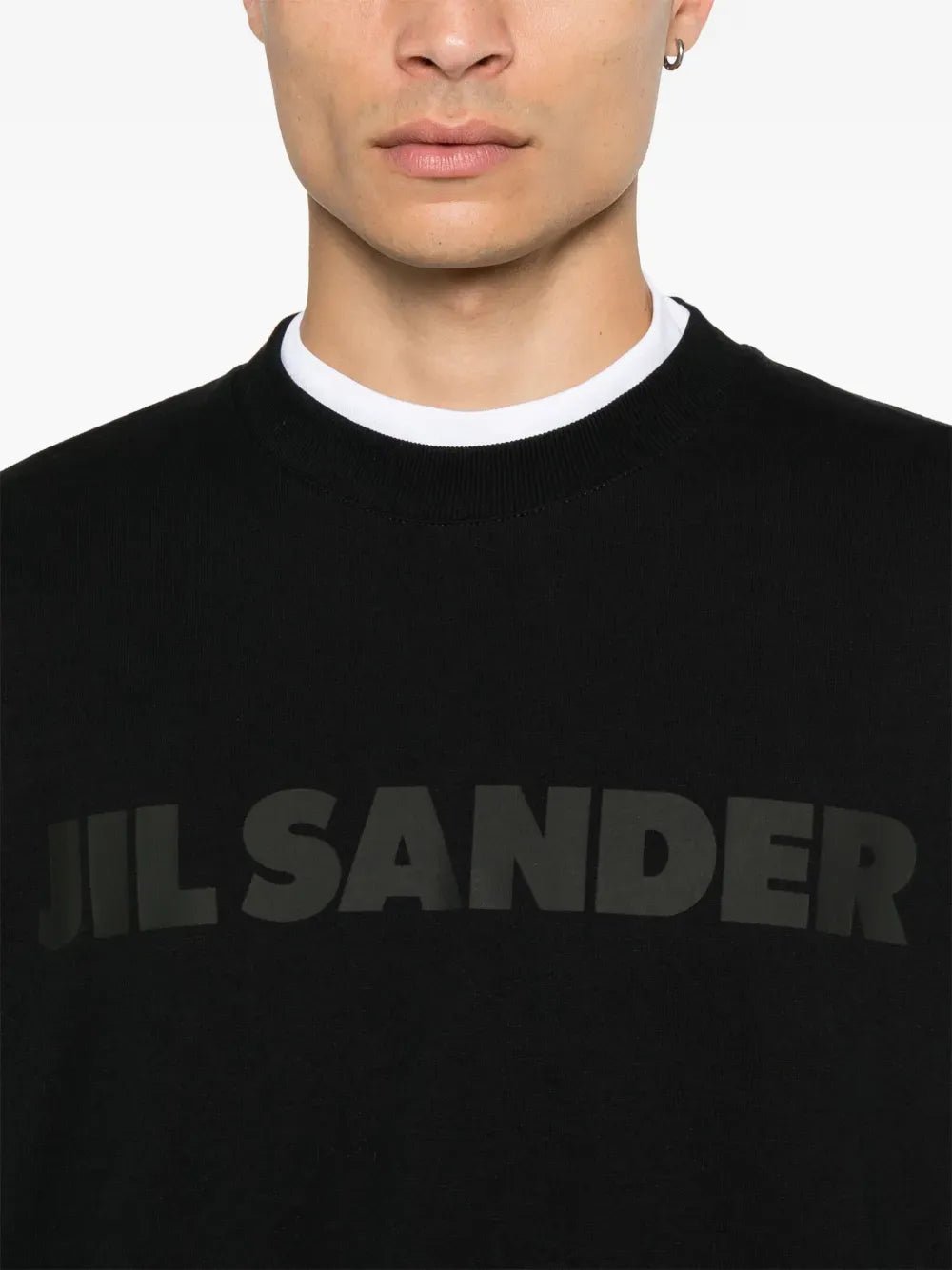 JIL SANDER - T-shirt manches longues logo noir - Lothaire
