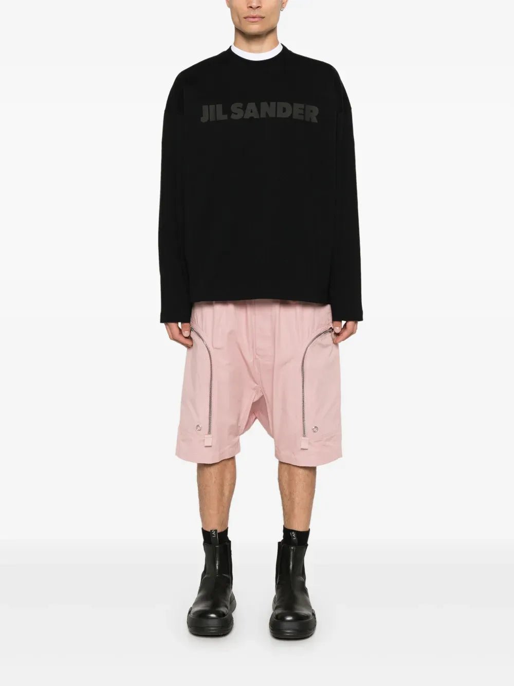 JIL SANDER - T-shirt manches longues logo noir - Lothaire