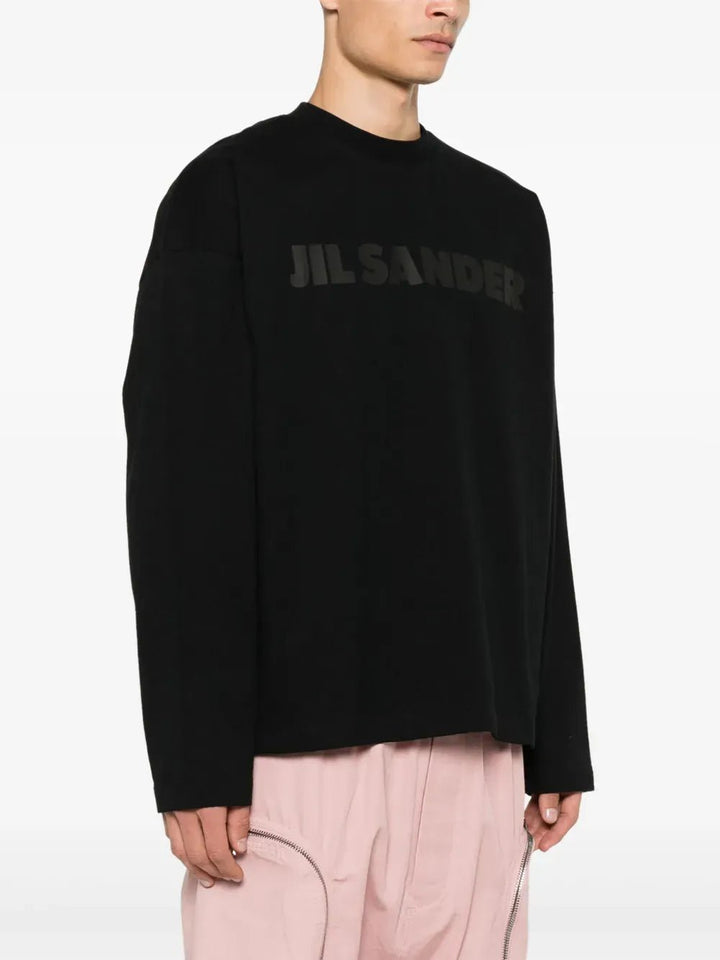 JIL SANDER - T-shirt manches longues logo noir - Lothaire