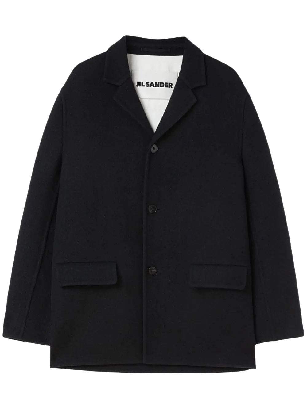 JIL SANDER : veste à design structuré noire - Lothaire