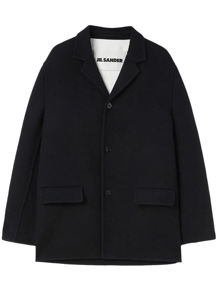 JIL SANDER : veste à design structuré noire - Lothaire