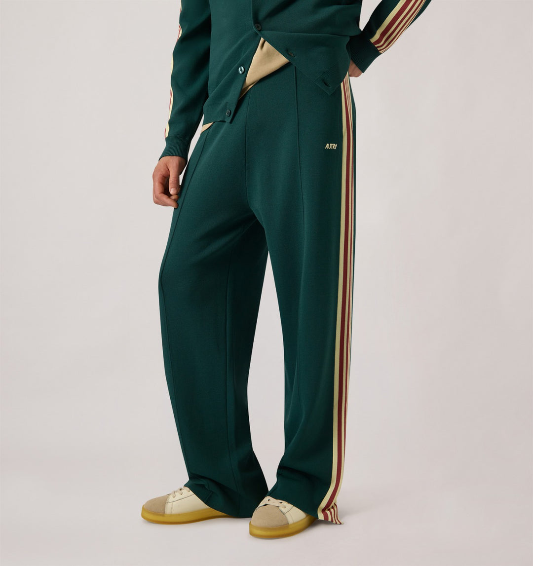 AUTRY - Pantalon jogger en maille de viscose Vert