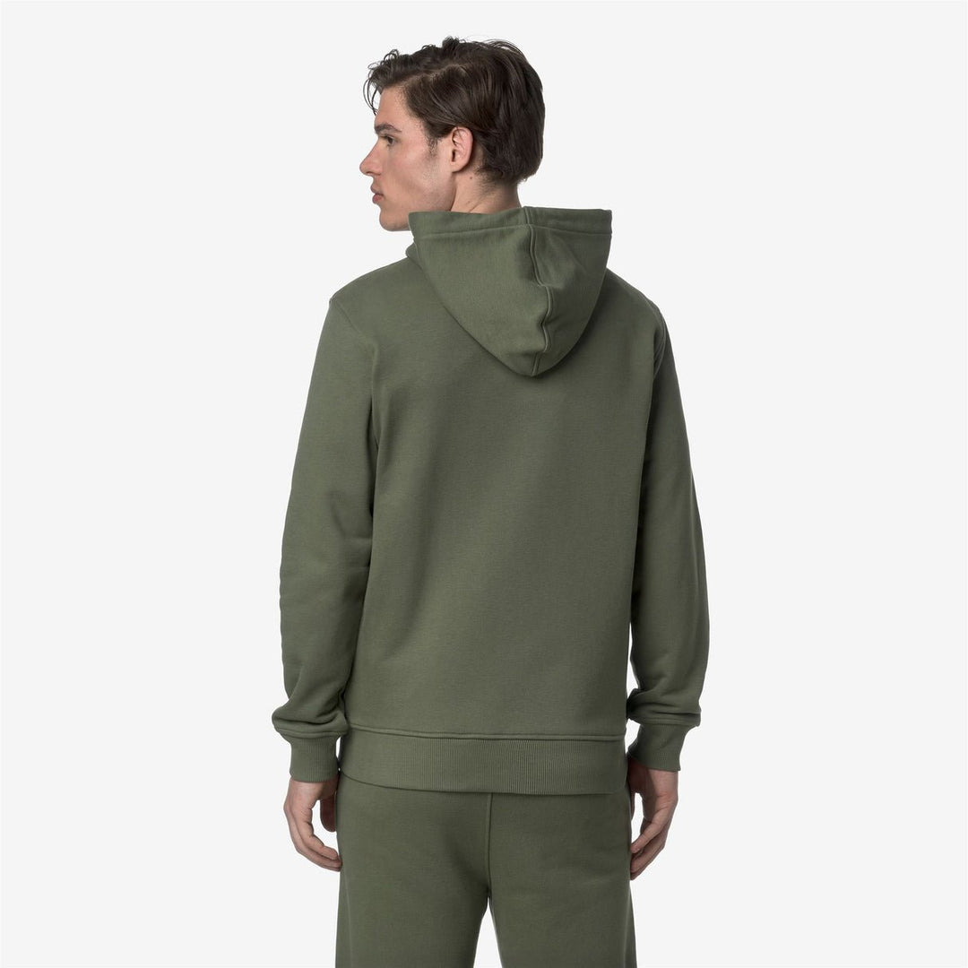 K - Way - ANTHONY FRENCH TERRY Sweat zippé à capuche Vert lichen - Lothaire