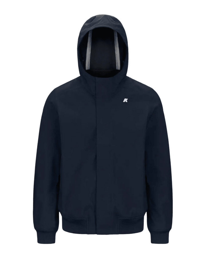 K - Way - Joachim Bonded veste courte imperméable pour homme Bleu profond - Lothaire
