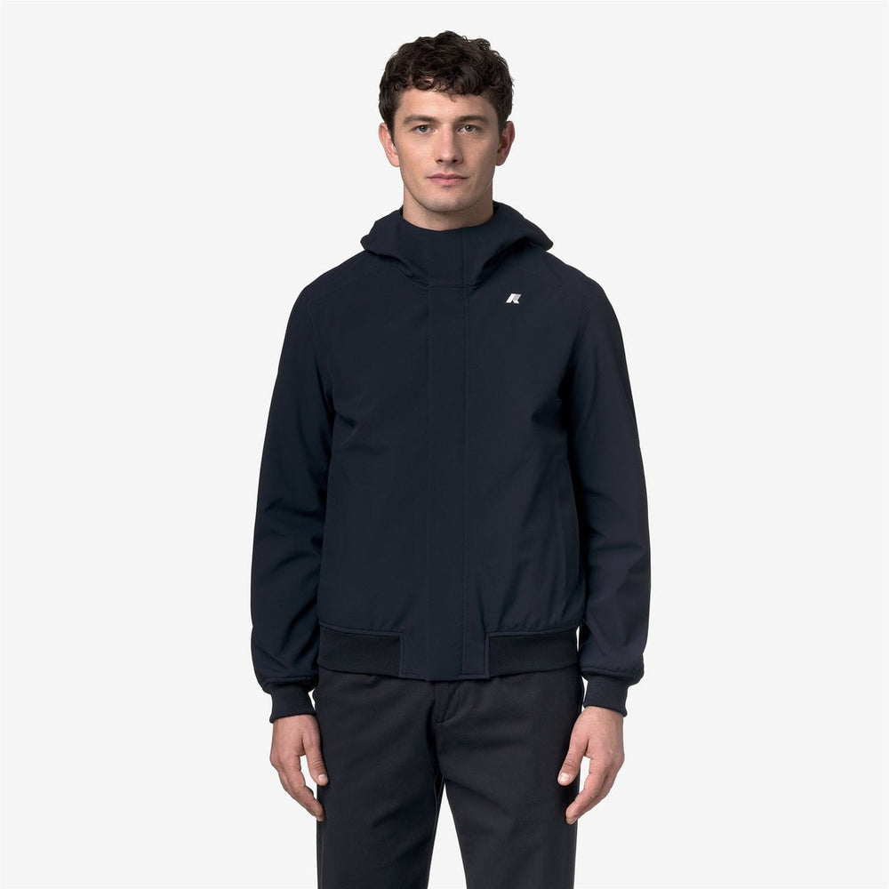 K - Way - Joachim Bonded veste courte imperméable pour homme Bleu profond - Lothaire