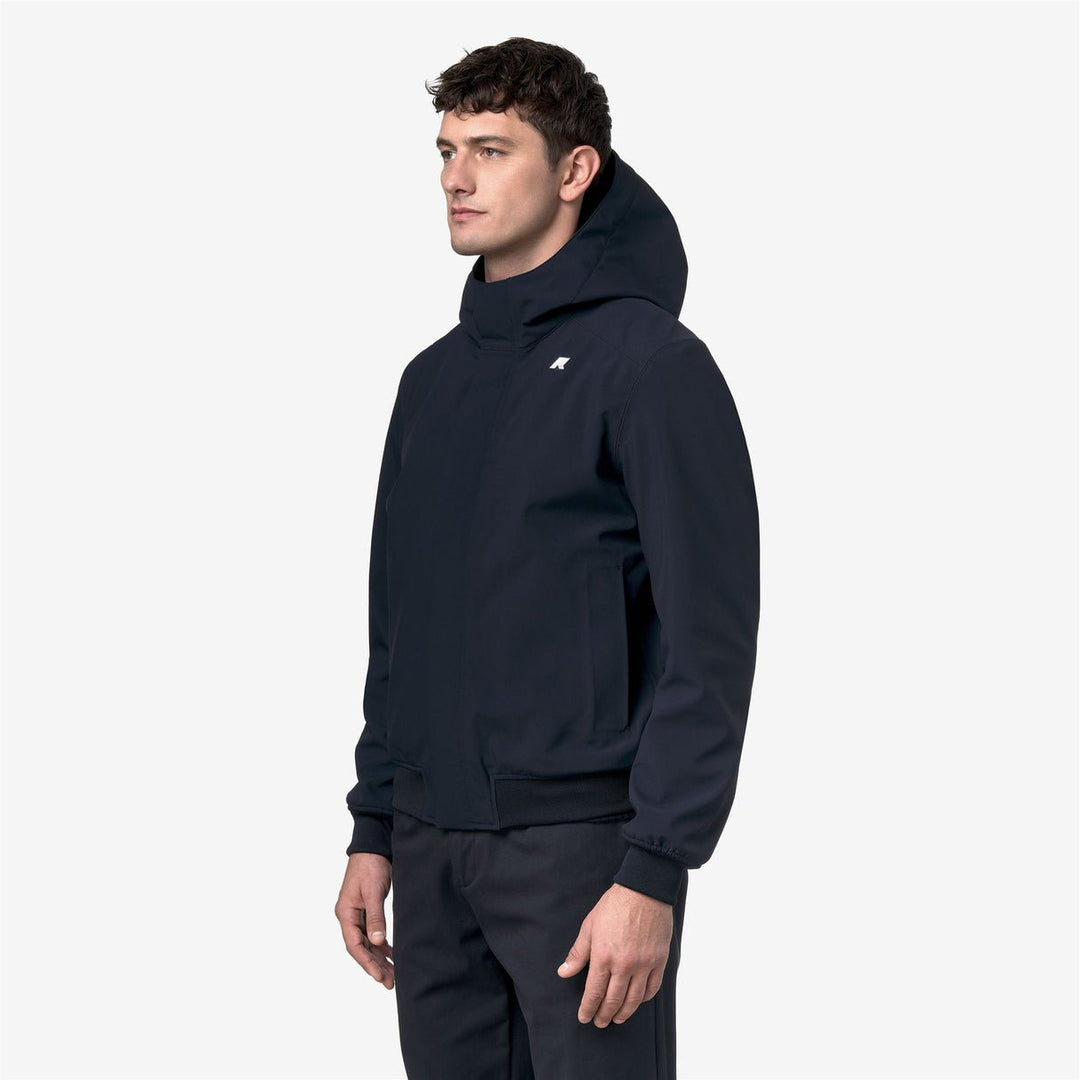 K - Way - Joachim Bonded veste courte imperméable pour homme Bleu profond - Lothaire