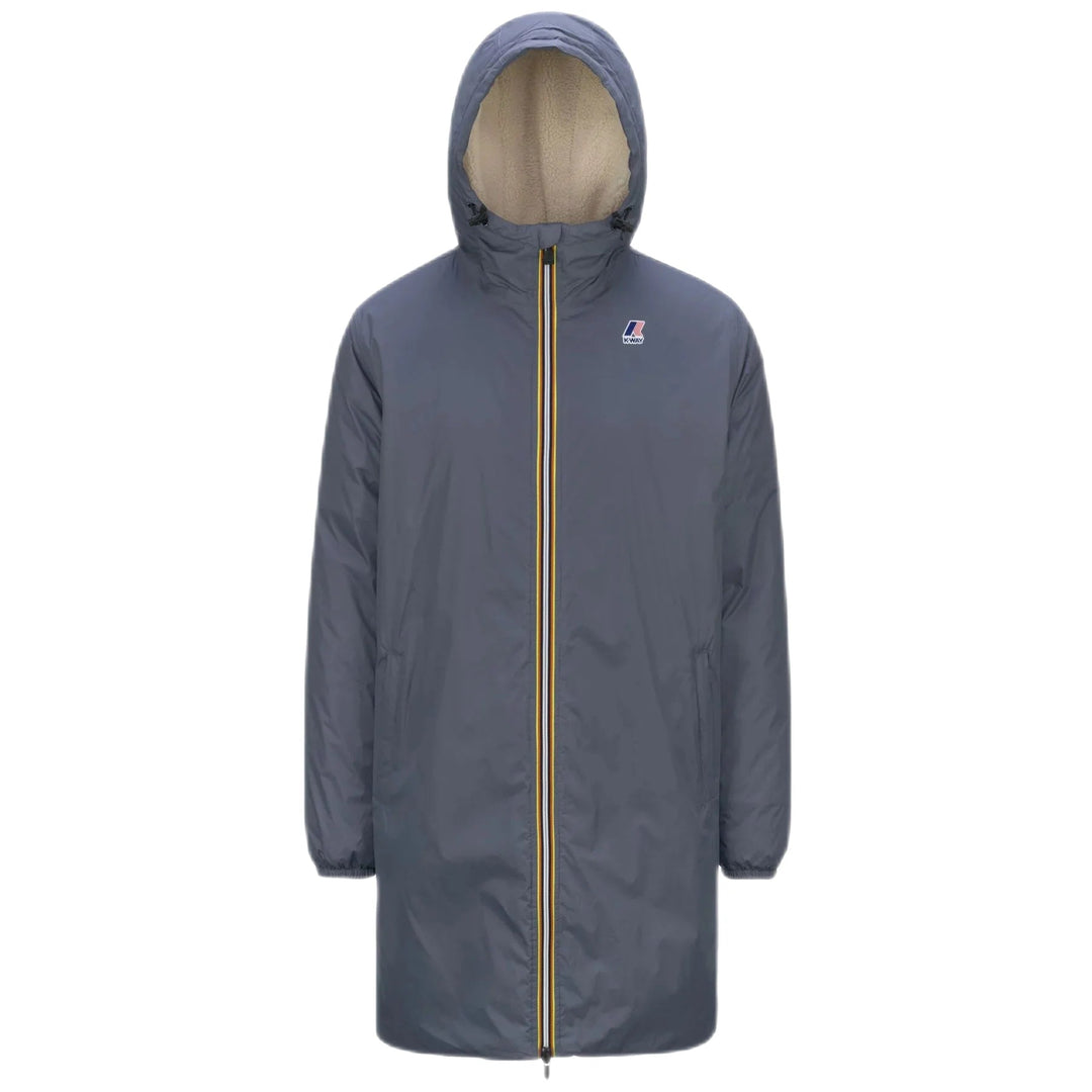 K - Way - Parka Eiffel unisexe grey blue avion - Lothaire
