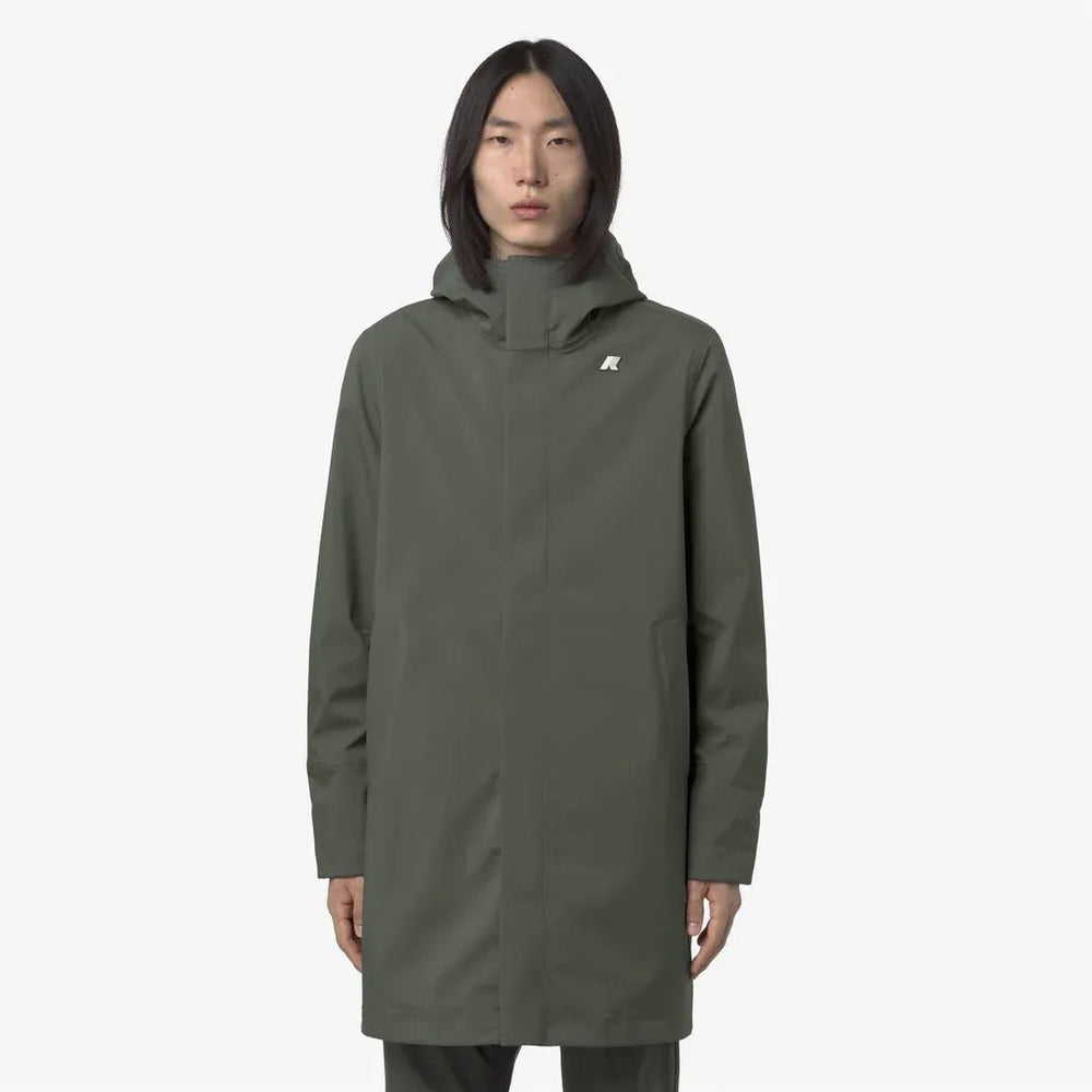 K - WAY - Parka Thomas Bonded Green blackish - Lothaire