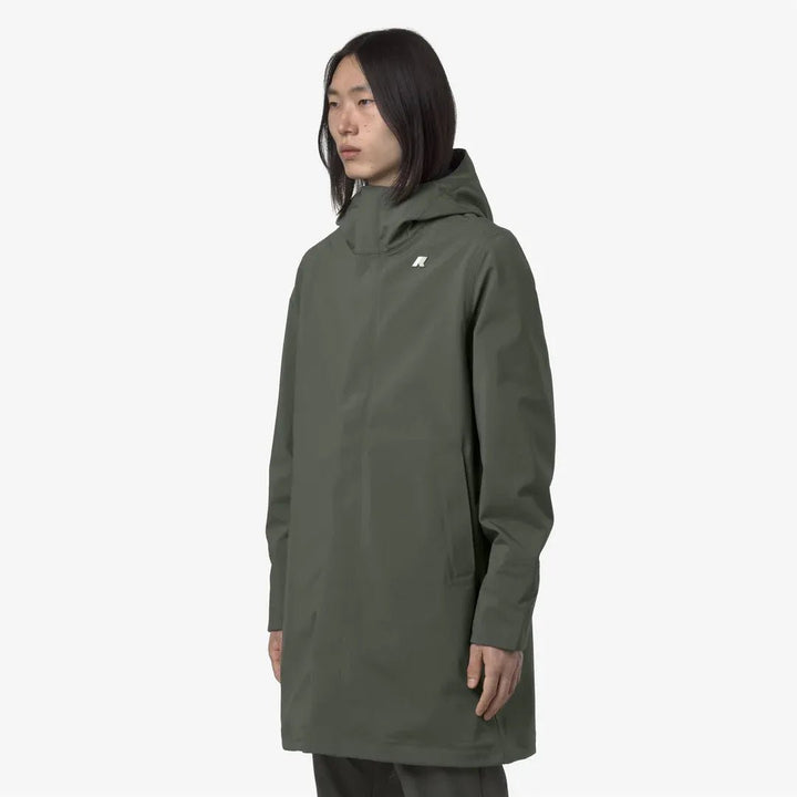 K - WAY - Parka Thomas Bonded Green blackish - Lothaire