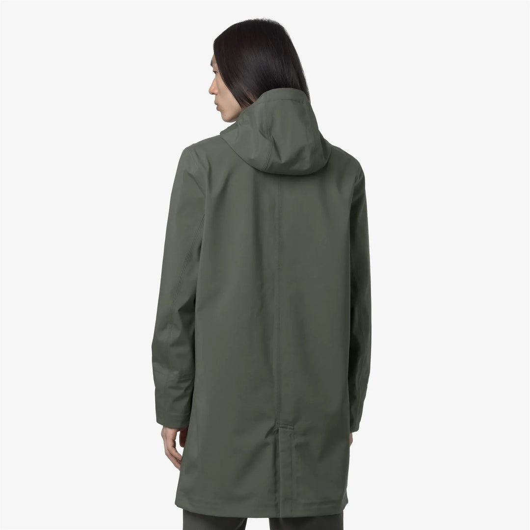K - WAY - Parka Thomas Bonded Green blackish - Lothaire