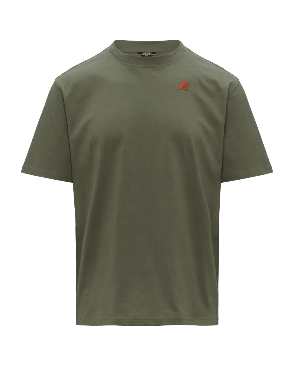 K - Way - SOLO JERSEY WAVE T-shirt en coton pour homme Vert lichen - Lothaire