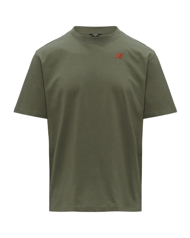 K - Way - SOLO JERSEY WAVE T-shirt en coton pour homme Vert lichen - Lothaire