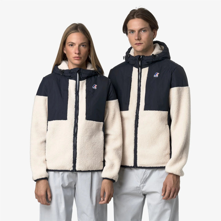 K-WAY - Sweat-shirt Samson 4.0 Orsetto Bleu marine / Écru - Lothaire