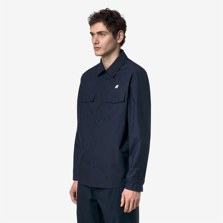 K - Way - Umbert stretch 2layers Surchemise imperméable Bleu profond - Lothaire