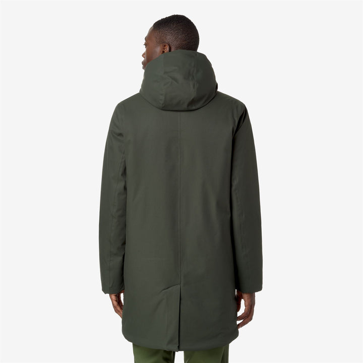 K-WAY - Veste Jarno Twill Marmotta Vert - Lothaire