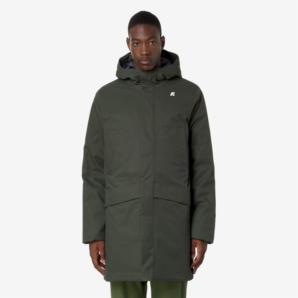 K-WAY - Veste Jarno Twill Marmotta Vert - Lothaire