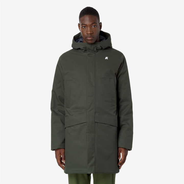 K-WAY - Veste Jarno Twill Marmotta Vert - Lothaire