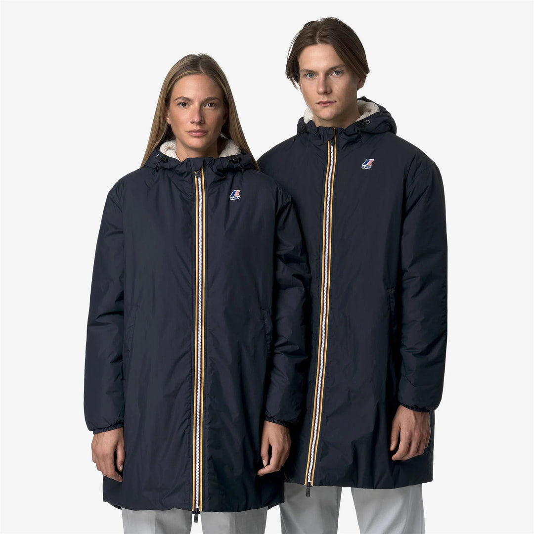 K-Way - Veste Le Vrai 4.0 Eiffel East Orsetto Bleu profond - Lothaire