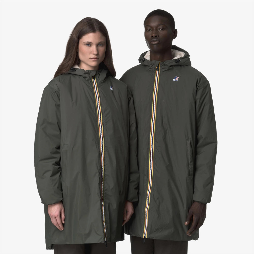 K-Way - Veste Le Vrai 4.0 Eiffel East Orsetto Vert foncé - Lothaire