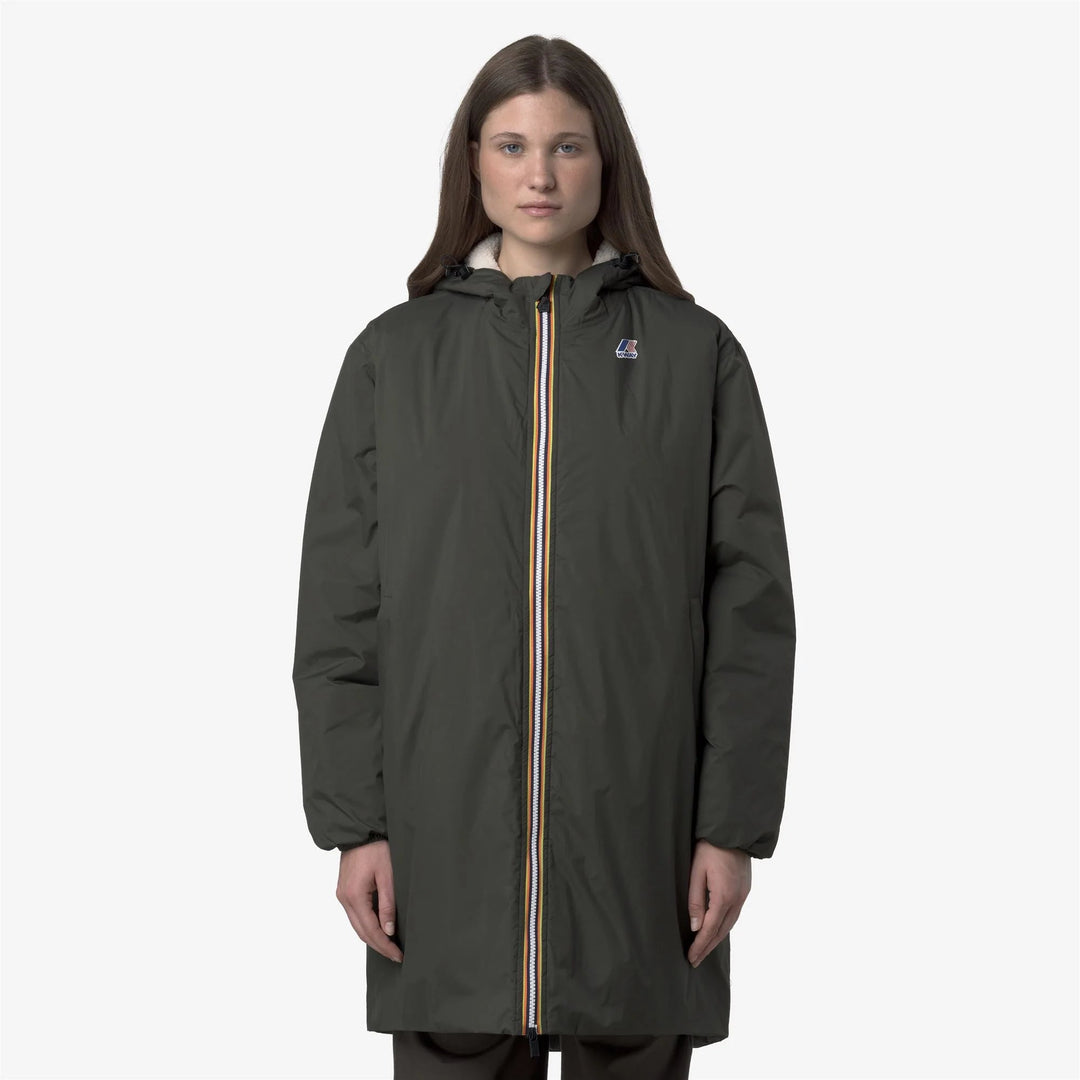 K-Way - Veste Le Vrai 4.0 Eiffel East Orsetto Vert foncé - Lothaire