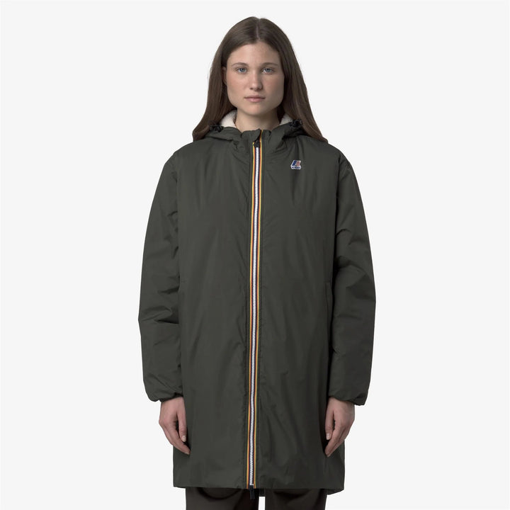 K-Way - Veste Le Vrai 4.0 Eiffel East Orsetto Vert foncé - Lothaire