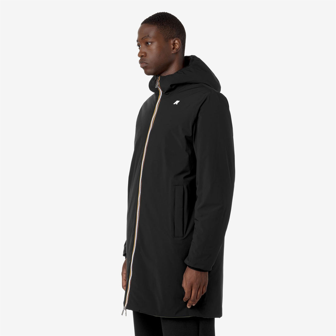 K-WAY - Veste réversible Jacob St Warm Double Noir / Vert - Lothaire
