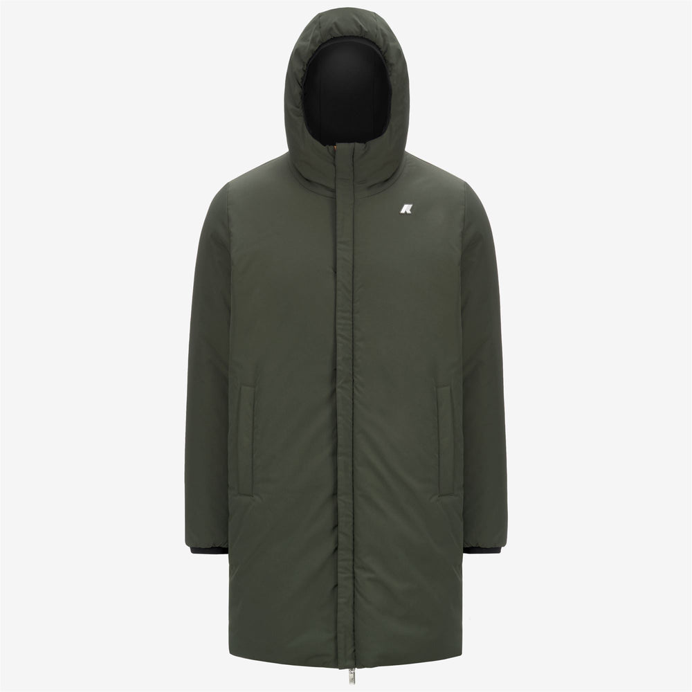 K-WAY - Veste réversible Jacob St Warm Double Noir / Vert - Lothaire