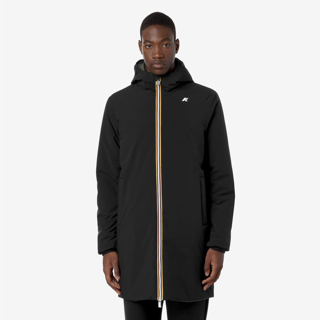 K-WAY - Veste réversible Jacob St Warm Double Noir / Vert - Lothaire