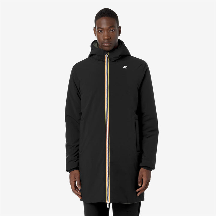K-WAY - Veste réversible Jacob St Warm Double Noir / Vert - Lothaire
