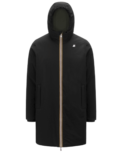 K-WAY - Veste réversible Jacob St Warm Double Noir / Vert - Lothaire